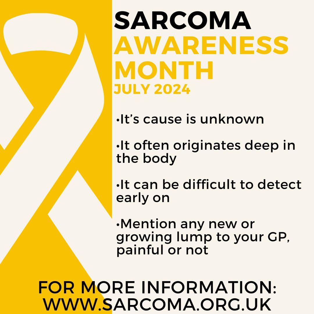 Sarcoma Awareness Month July 2024